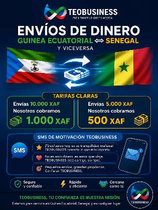 Encargos y envíos de dinero seguro a 🇸🇳 desde 🇬🇶