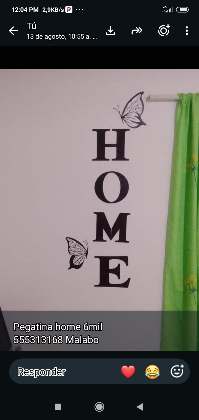 Home pegatina decorativa