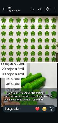 🍀HOJAS de  PÉTALOS decorativos 🍀 Para decorar tu cuarto, casa, local o tienda