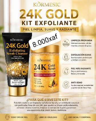 Kit exfoliante facial y corporal
